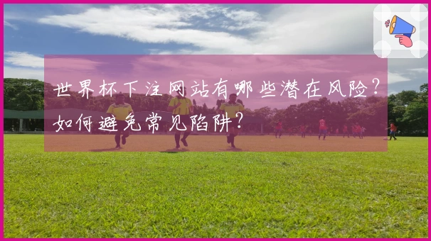 世界杯下注网站有哪些潜在风险？如何避免常见陷阱？